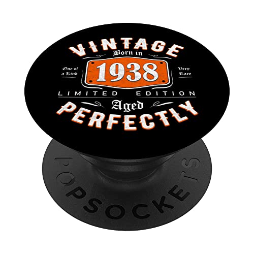 Consigue ahora Regalo 84 años Cumpleaños Hombre Regalos Mujer - Vintage 1938 PopSockets PopGrip Intercambiable Rebajas 2025 | regaloscumple.com