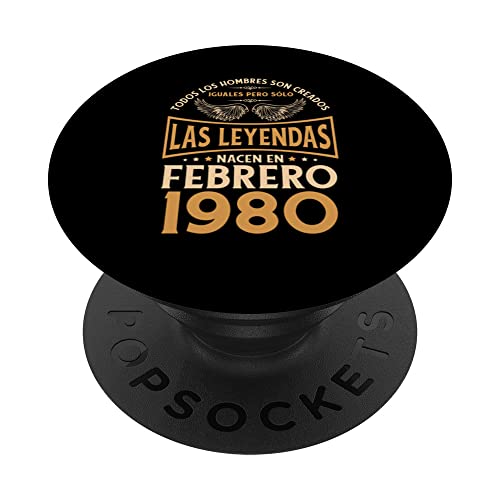 Consigue ahora Promoción Cumpleaños Hombre Regalos Las Leyendas Febrero 1980 PopSockets PopGrip Intercambiable Rebajas 2024 | regaloscumple.com
