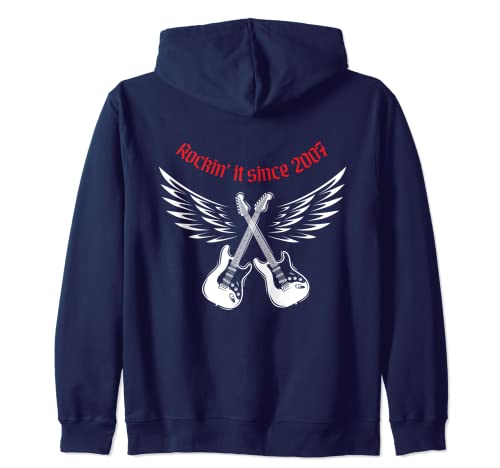 Consigue ahora Guitarra Catálogo eléctrica metal rock guitarrista cumpleaños 2007 Sudadera con Capucha Rebajas 2025 | regaloscumple.com