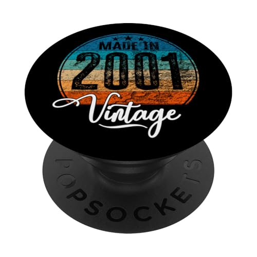 Consigue ahora Birthday Vintage Año nacimiento 2001 cumpleaños bday PopSockets Regalos PopGrip Intercambiable Ofertas 2024 | regaloscumple.com