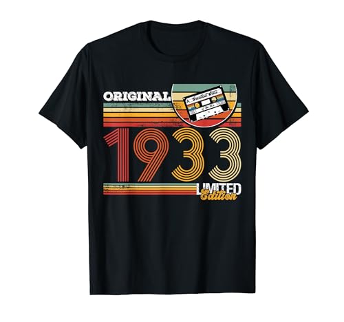 Comprar Regalos Fiesta cumpleaños fiesta cumpleaños cumpleaños 1933 Camiseta Top Precio 2025 | regaloscumple.com