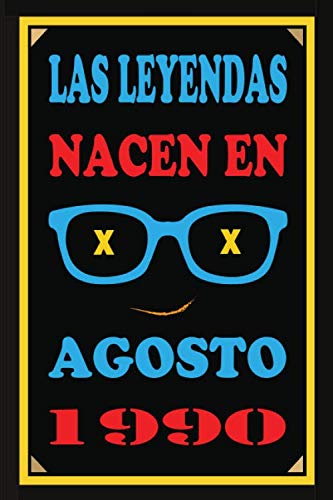 Consigue ahora Las Leyendas Nacen En Agosto De 1990: Regalo aniversario cuaderno 120 páginas felicitaciones idea Promoción regalo regalo 30 aniversario para pareja niño mujer Ofertas 2024 | regaloscumple.com