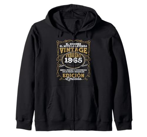 Comprar Febrero 1965 Vintage - 59 Regalos Años Regalo Cumpleaños Hombre Sudadera con Capucha Ofertas 2024 | regaloscumple.com