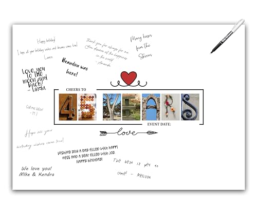 Comprar Suministros decoración para fiesta cumpleaños número 45 póster alternativo para libro visitas tablero aniversario firma para mujeres u hombres. Promoción Tarjeta decoración pared para él Rebajas 2025 | regaloscumple.com