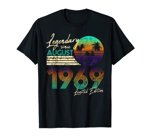 Comprar Legendario Regalos cumpleaños desde agosto 1969. Camiseta Top Precio 2023 | regaloscumple.com