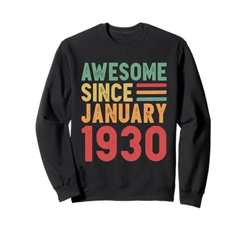 Consigue ahora Impresionante regalo 100 cumpleaños desde enero Navidad 1930 Sudadera Ofertas 2025 | regaloscumple.com