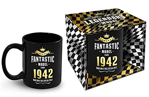 Comprar Taza cumpleaños con año BlackFriday nacimiento 1942 Top Precio 2024 | regaloscumple.com