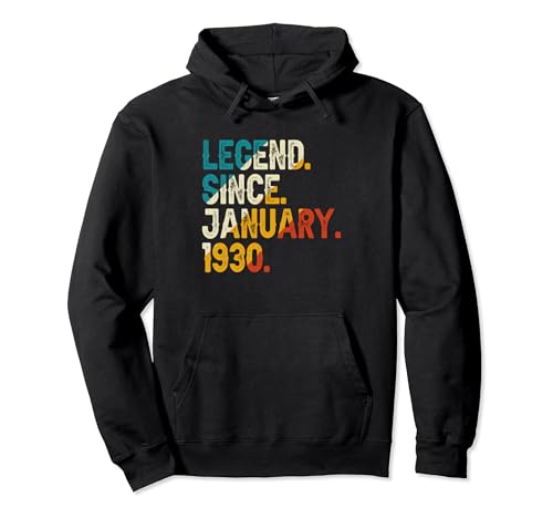 Comprar Leyenda desde BlackFriday enero 1930 94 cumpleaños Vintage 94 años Sudadera con Capucha Top Precio 2024 | regaloscumple.com