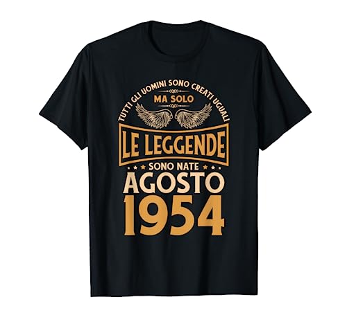 Comprar Cumpleaños Hombre Regalo Mujer Las Cumpleaños Leyendas Agosto 1954 Camiseta Rebajas 2024 | regaloscumple.com