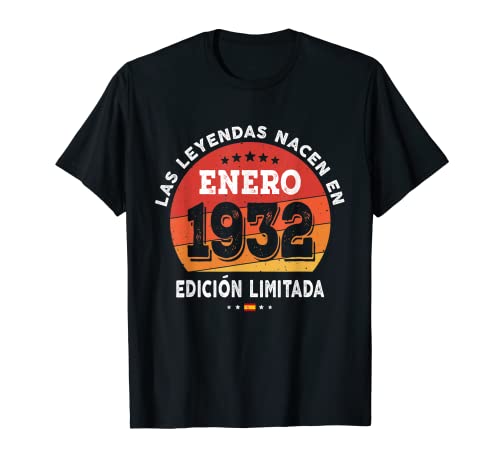 Comprar Las Leyendas nacen en Enero Cumpleaños 1932 - Regalo 90 años Camiseta Top Precio 2024 | regaloscumple.com