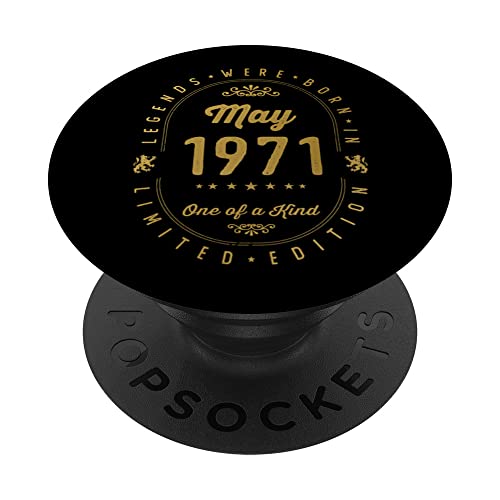 Consigue ahora Legends Ideas para regalar Were Born In May 1971 Cumpleaños PopSockets PopGrip Intercambiable Rebajas 2024 | regaloscumple.com