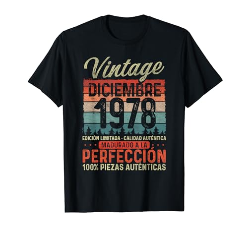 Oferta Diciembre Vintage 46 Cumpleaños Camiseta