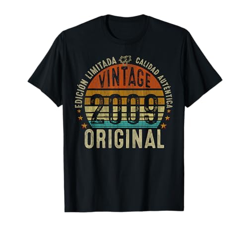 Consigue ahora Original 2009 Edición Limitada Cumpleaños 14 BlackFriday Años Camiseta Top Precio 2023 | regaloscumple.com