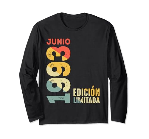 Comprar Edición Limitada Junio Ideas para regalar 1993 Retro 1993 Año 1993 Vintage 1993 Manga Larga Rebajas 2024 | regaloscumple.com