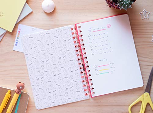 Ofertas de última hora Grupo Erik Cuaderno Line Friends - Cuaderno A5 - Cuaderno punteado | Bullet journal - Cuaderno   notas - Bloc   notas A5 - Licencia oficial