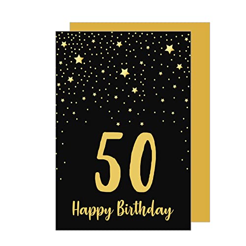 Consigue ahora Edition Seidel Tarjeta Cumpleaños felicitación 50 cumpleaños con sobre para hombre y mujer (GZ347-50 SW023) Top Precio 2024 | regaloscumple.com