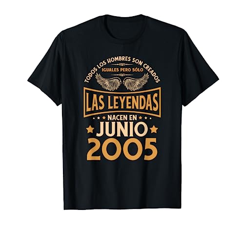Comprar Cumpleaños Hombre Navidad Regalos Las Leyendas Junio 2005 Camiseta Ofertas 2025 | regaloscumple.com