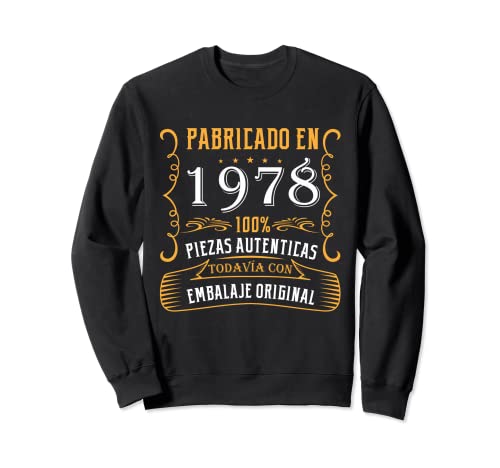 Consigue ahora Fabricado 1978 Años Cumpleaños Promoción Hombre Mujer Nacen En 1978 Sudadera Ofertas 2024 | regaloscumple.com