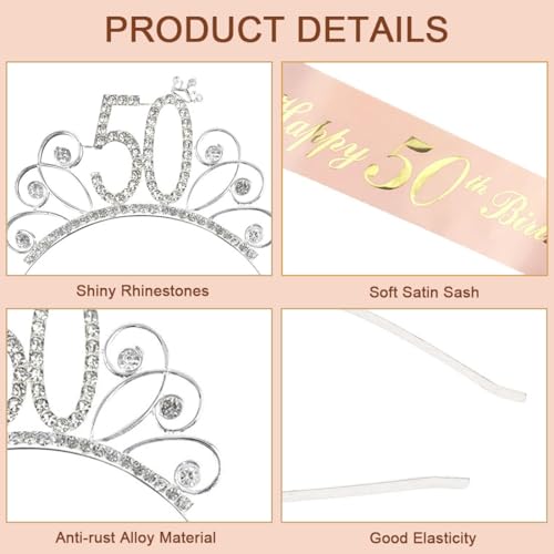 Top Precios 50 Corona Faja, 50 Corona y 50 la la la Cumpleaños