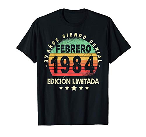 Comprar Nacido En Febrero 1984 37 Años Promoción Cumpleaños 37 Años Regalo Camiseta Rebajas 2025 | regaloscumple.com