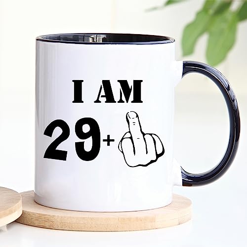 Comprar ahora Acen Merchandise Taza divertida de 30 cumpleanos, I am 29 Plus one, Novedad 11 oz taza y caja regalo set te, cafe, oficina, hogar