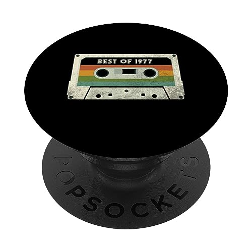 Comprar Regalo 46 cumpleaños 46 años hombres mujeres Catálogo retro vintage 1977 PopSockets PopGrip Intercambiable Rebajas 2025 | regaloscumple.com