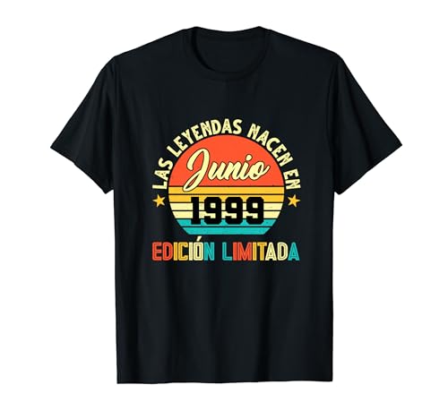 Comprar Regalos Las Leyendas nacen en Juino 1999 25 Cumpleaños Camiseta Rebajas 2024 | regaloscumple.com
