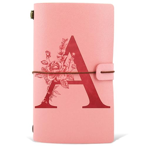 Comprar Cuaderno Cuero PU inicial Diario Viaje Diario Personal Cumpleaños Graduación Navidad Regalos para Hija Niña Estudiantes Hermana Mujeres Amigas Rosa (A) Navidad Rebajas 2024 | regaloscumple.com