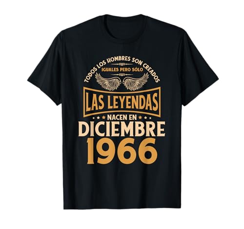 Consigue BlackFriday ahora Cumpleaños Hombre Regalos Las Leyendas Diciembre 1966 Camiseta Rebajas 2025 | regaloscumple.com