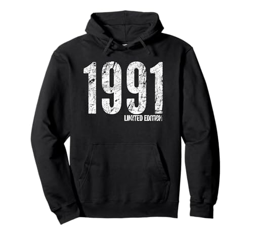 Consigue ahora 1991 Edición Limitada Clásico Nacido Regalos en 1991 Retro Cumpleaños Sudadera con Capucha Rebajas 2025 | regaloscumple.com