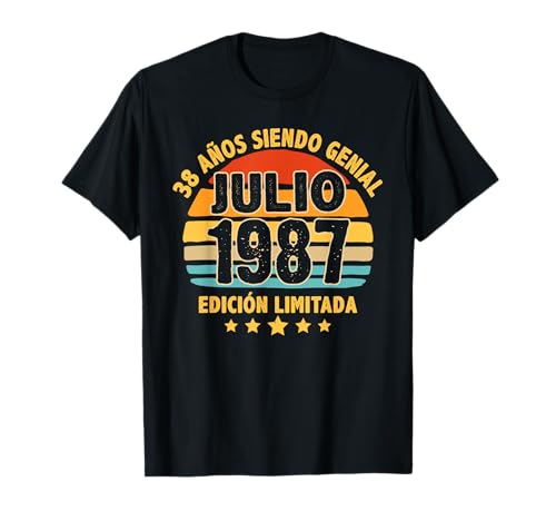Consigue ahora Julio 1987 38 Ideas para regalar Años Hombre Cumpleaños Regalo Julio 1987 Camiseta Ofertas 2025 | regaloscumple.com