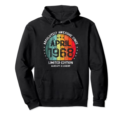 Comprar Impresionante Desde Abril 1968 Awesome Cumpleaños Retro Sudadera con Promoción Capucha Ofertas 2024 | regaloscumple.com