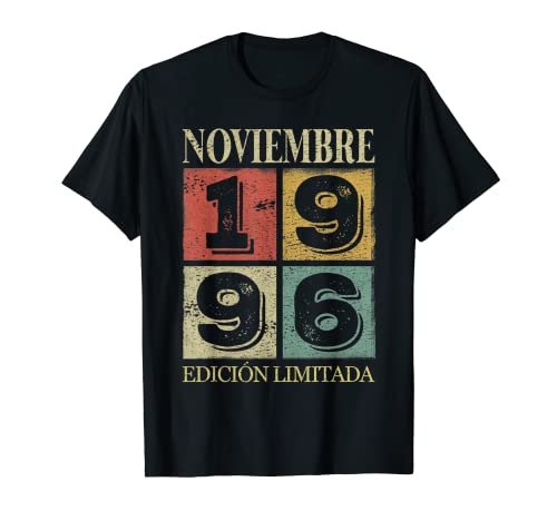 Consigue ahora Noviembre 1996 Cumpleaños nacen Noviembre De 1996 Cumpleaños Regalo Camiseta Ofertas 2025 | regaloscumple.com