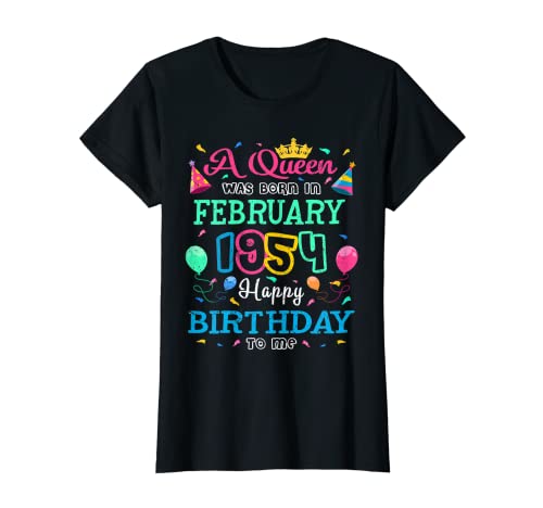 Oferta Mujer nacen febrero Feliz mí Camiseta