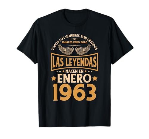 Consigue ahora Cumpleaños Hombre Regalos Las Leyendas Enero 1963 Camiseta Top Promoción Precio 2024 | regaloscumple.com
