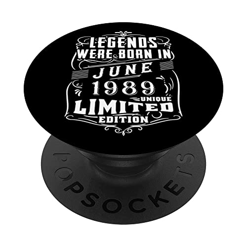 Comprar Cumpleaños Junio 1989 Edición Limitada Regalo Promoción Legend June PopSockets PopGrip Intercambiable Top Precio 2024 | regaloscumple.com