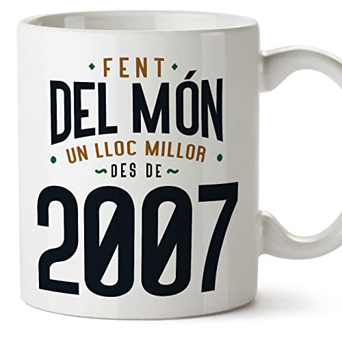Comprar MUGFFINS Tazas Catálogo 2007 Cumpleaños - En Catalán - Fent del Món un Lloc Millor - 11 oz / 330 ml - Regalo original y divertido Top Precio 2024 | regaloscumple.com