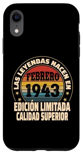 Consigue ahora Carcasa para Ideas para regalar iPhone XR Edición Limitada Febrero 1943 - Cumpleaños 81 Años Ofertas 2024 | regaloscumple.com
