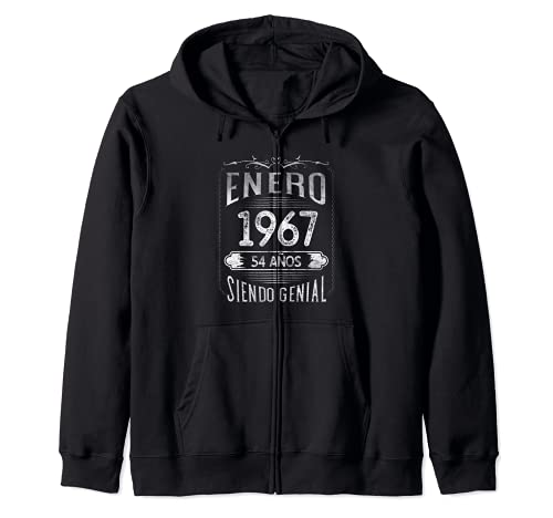 Consigue ahora Promoción Nacido En Enero 1967 - 54 años Regalo Cumpleaños Hombre Sudadera con Capucha Ofertas 2024 | regaloscumple.com