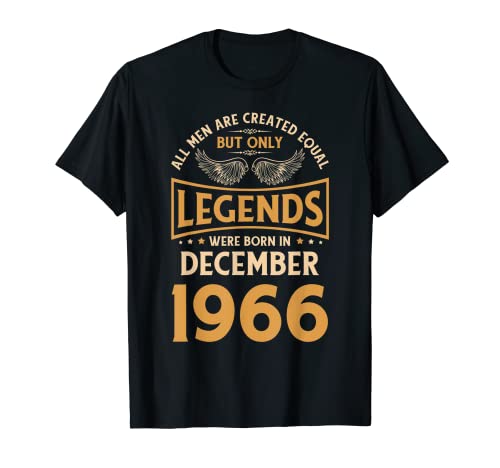 Comprar Cumpleaños leyendas Navidad nacieron en diciembre 1966 Camiseta Rebajas 2025 | regaloscumple.com