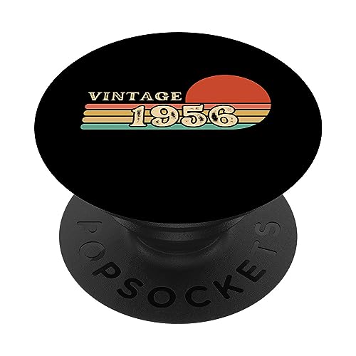 Comprar Vintage 1956 para hombres idea regalo 67 cumpleaños 67 años PopSockets PopGrip BlackFriday Intercambiable Rebajas 2025 | regaloscumple.com