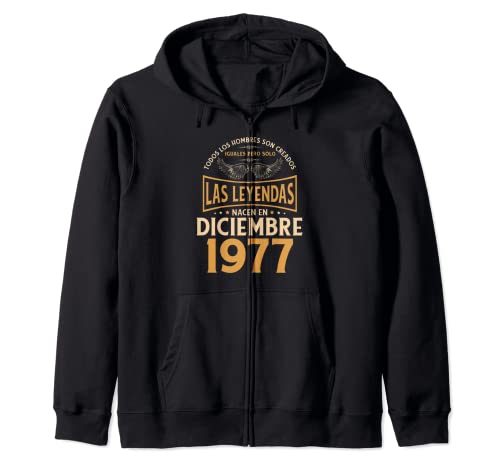 Consigue ahora Regalos Cumpleaños Hombre Regalos Las Leyendas Diciembre 1977 Sudadera con Capucha Top Precio 2025 | regaloscumple.com