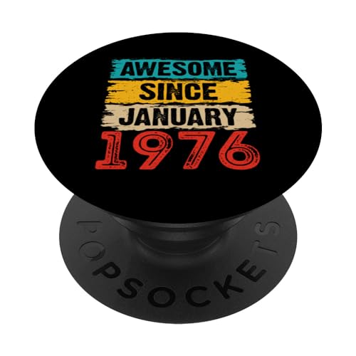 Consigue ahora 48 años impresionante desde enero Regalos 1976 Regalos cumpleaños número 48 PopSockets PopGrip Intercambiable Top Precio 2024 | regaloscumple.com