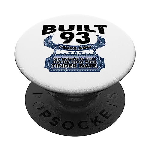 Consigue ahora Motor más Navidad caliente que la fecha - 93 años 93 cumpleaños PopSockets PopGrip Intercambiable Top Precio 2025 | regaloscumple.com