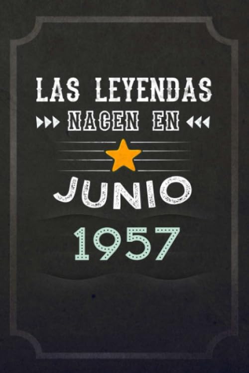 Consigue ahora Las leyendas nacen en Junio 1957: REGALO DE CUMPLEAÑOS NACIDOS EN LOS AÑOS 1957 Regalos Creativos Cuaderno forrado Diario Catálogo 15.24 x 22.86 cm CUADERNO ... CUADERNO DE NOTAS REGALOS PERSONALIZADO Top Precio 2025 | regaloscumple.com