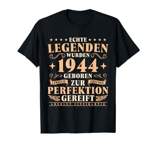 Comprar 80 Años Leyenda Vintage Cumpleaños 1944 Vendimia Camiseta Promoción Top Precio 2024 | regaloscumple.com