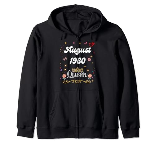 Comprar Catálogo Agosto 1980 Reina Desde Agosto 1980 Cumpleaños Niña Mujer Sudadera con Capucha Ofertas 2024 | regaloscumple.com