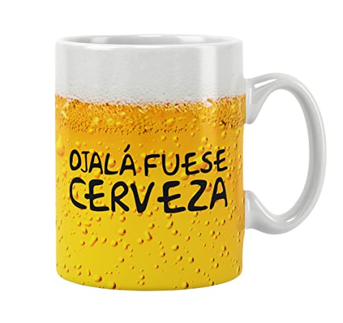 Comprar Tazas graciosas con frase Tazas originales para regalar Regalos originales taza porcelana Caja regalo cumpleaños (Ojala Ideas para regalar fuese Cerveza) Rebajas 2024 | regaloscumple.com