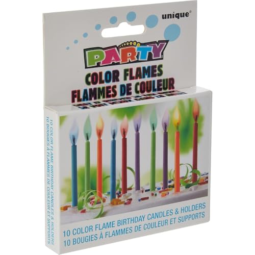 Consigue ahora Unique Party Paquete 10 Velas cumpleaños y portavelas con Llama Colorida (34099) BlackFriday Modelos/colores Surtidos 1 Unidad Ofertas 2025 | regaloscumple.com