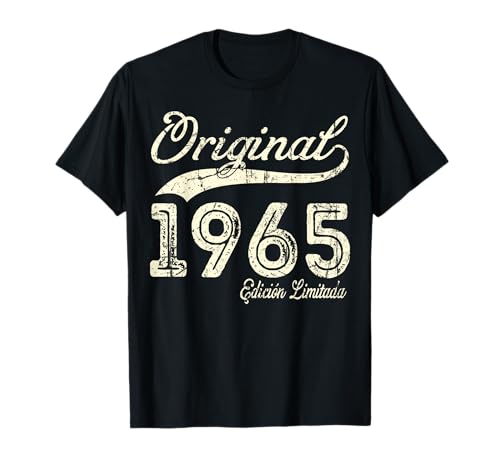 Consigue ahora Original 1965 58 Años Cumpleaños Cumpleaños Hombre Fabricado En 1965 Camiseta Rebajas 2023 | regaloscumple.com